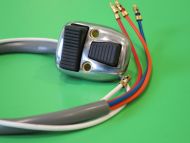 Headlamp & horn dip switch black buttons  Lambretta SX + Special (model produced from mid 1966 to 1969) + GP/DL