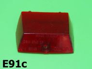 Lense only for rear light unit Lambretta Lui 50