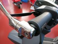 Specchio retrovisore tondo regolabile per manubrio (sinistro oppure destro) per Nuova Lambretta V-Special
