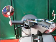 Specchio retrovisore tondo regolabile per manubrio (sinistro oppure destro) per Nuova Lambretta V-Special