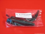 Clutch - gears - rear brake cables rubber shroud kit Lambretta LI + TV2/3 + SX + GP/DL (5 pcs.)