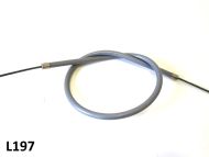 Very high quality complete grey rear brake cable Lambretta LI + TV2/3 + SX + Special