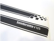 Kit adesivi fiancate laterali Nero Opaco Nuova Lambretta V Special