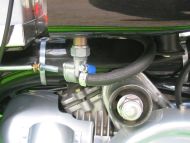 Rubinetto benzina Fast flow uscita posteriore Lambretta S1 + S2 + S3 + TV3 + Special + SX + DL + Serveta + J