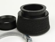 Filtro aria in spugna Marchald, colore nero, h. 6.5cm, collettore intercambiabile da 46 a 62mm