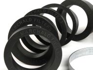 Filtro aria in spugna Marchald, colore nero, h. 6.5cm, collettore intercambiabile da 46 a 62mm