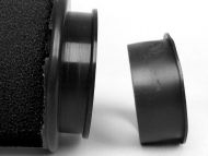 Filtro aria in spugna Marchald, colore nero, h. 6.5cm, collettore intercambiabile da 46 a 62mm