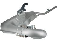 BGM PRO Clubman V4.0 exhaust for  Lambretta S1 + S2 + TV2  + S3 + TV3 + Special + SX +  GP + Serveta (SILVER)