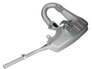 BGM PRO Clubman V4.0 exhaust for  Lambretta S1 + S2 + TV2  + S3 + TV3 + Special + SX +  GP + Serveta (SILVER)