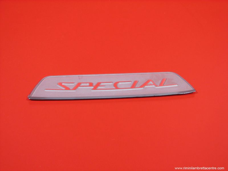Targhetta posteriore Special per Lambretta 150cc modello Silver