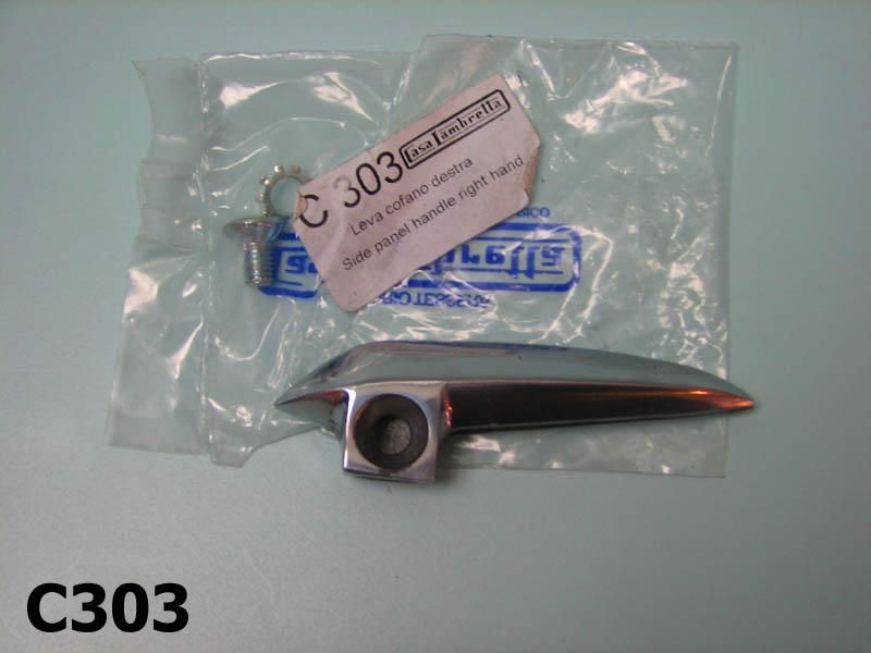 Sidepanel handle right hand side for Lambretta LI S3 + TV3 + SX + Special + J