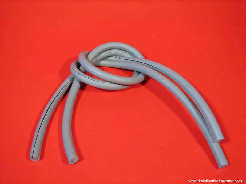 Pair of legshield grey rubber beadings Lambretta LI + TV + SX + Special + Serveta