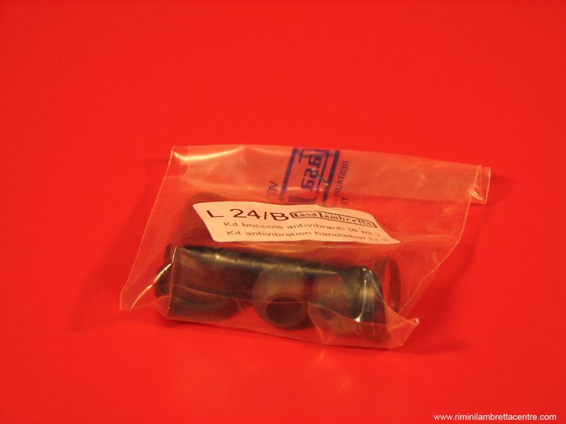 Kit boccole antivibranti manubrio Lambretta LI S3 + TV3 + Special (modelli prodotti fino al 1965)