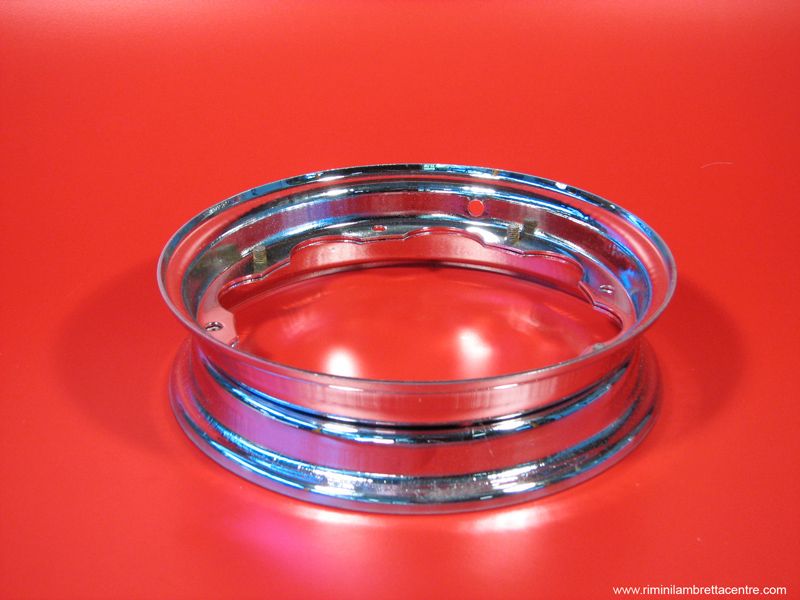 Chromed wheel rims Lambretta LI + TV + SX + Special + DL/GP + Serveta