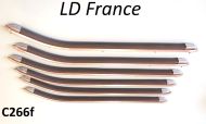 Complete floorboard runner set for Lambretta LD France (French production models)
