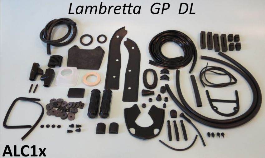 Complete high quality rubber parts set for Lambretta GP/DL