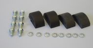 Kit tamponi fine corsa forcella anteriore + viti + ranelle per Lambretta TV3 + SX200 + DL200