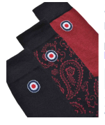 3 Pack Paisley Sock