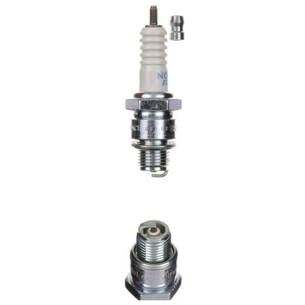 Candela di accensione schermata NGK BR8HS con resistenza (passo corto) Lambretta A + B + C / LC + D / LD + E /F