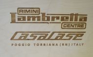 Wooden display / exhibition case for CasaCase Lambretta engine casing (sliding top cover version)