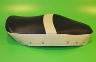 Copertina sella lunga blu e crema per Lambretta LI + TV3 + SX + Special