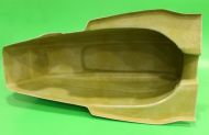 Fibreglass one-piece rear bodywork section for Lambretta TV3 + SX + Special