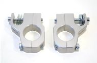 BGM CNC Silver front dampers brackets Lambrettta S1 + S2 + S3 + SX + DL / GP
