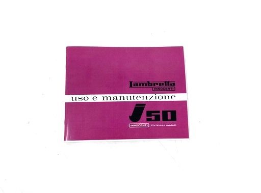 Libretto uso e manutenzione Lambretta J125