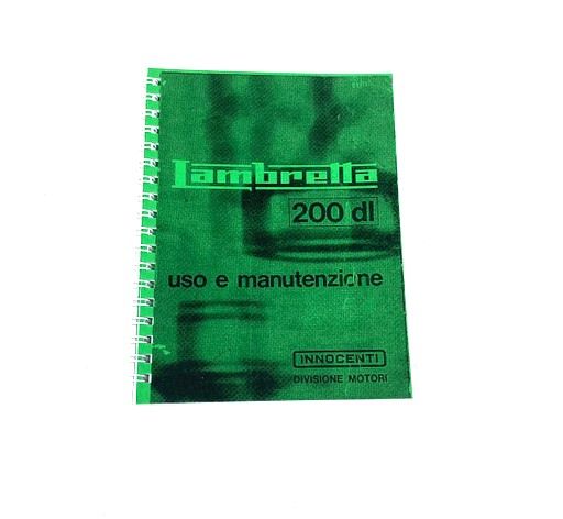 Owners manual Lambretta DL200 (GP200)