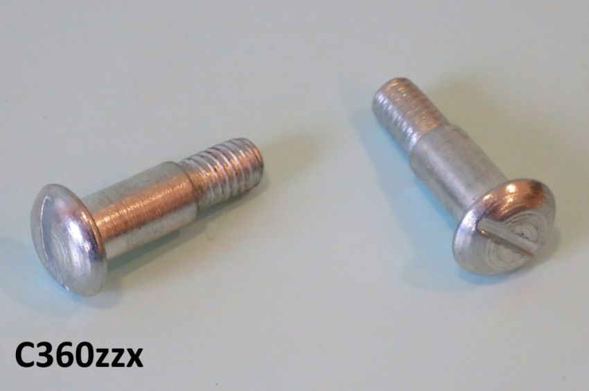 Pair of special screws for passenger seat handle strap Lambretta LI S3 + Special + SX + GP/DL + Serveta + J + Lui