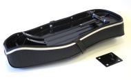 Sella RLC Pegasus Flatbase Economica Nera per Lambretta LI + TV + SX + Special + DL + Serveta