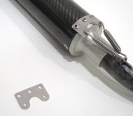 Piastra inox Casa Performance per fissaggio terminale silenziatore alla marmitta espansione