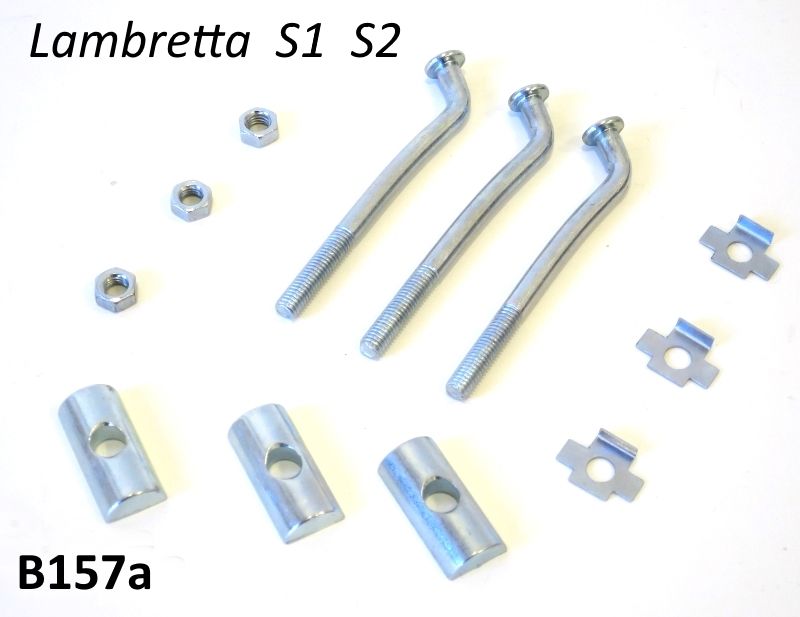 Kit tiranti bauletto portaoggetti Lambretta LI S1 / S2 + TV1 + TV2