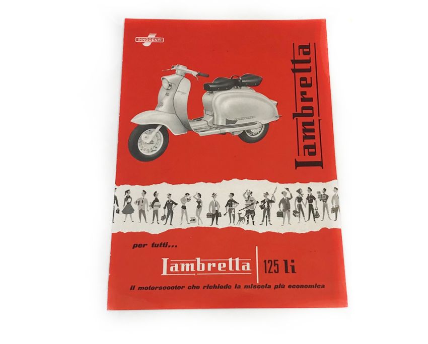 Brochure originale presentazione Lambretta S1 125cc
