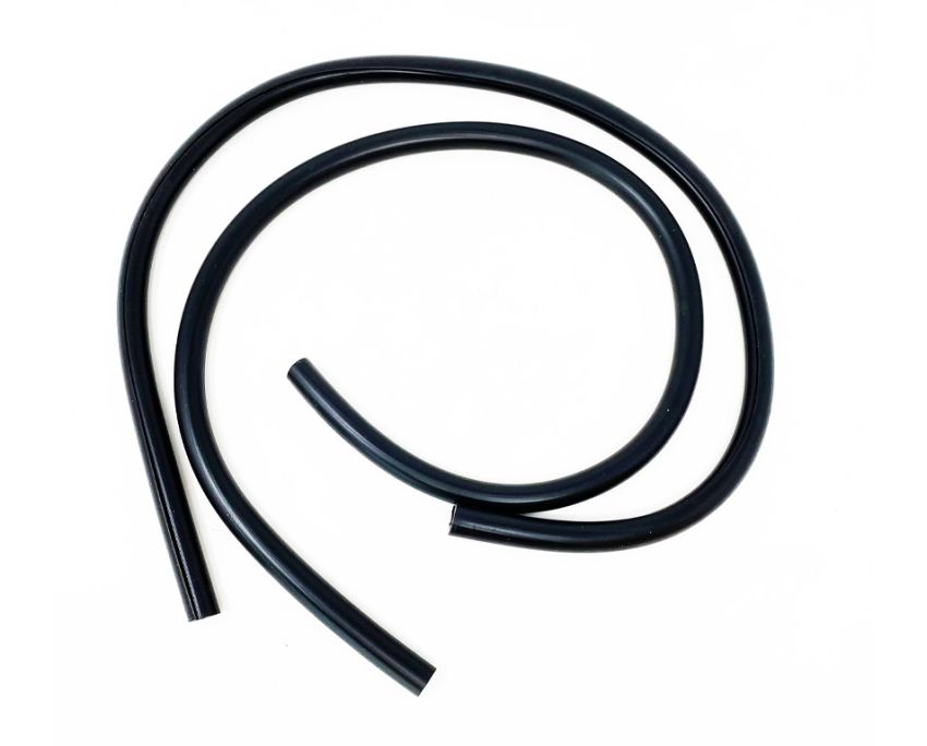 Pair of black legshield rubber beadings Lambretta GP + DL