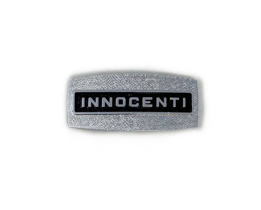 Stemma anteriore rettangolare "Innocenti" per Lambretta LI S3 + TV3 + Special + SX (1968-1969)