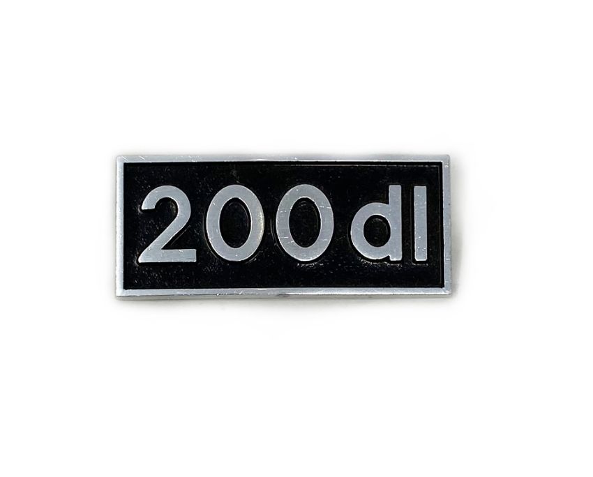 '200DL' legshield badge for Lambretta DL200
