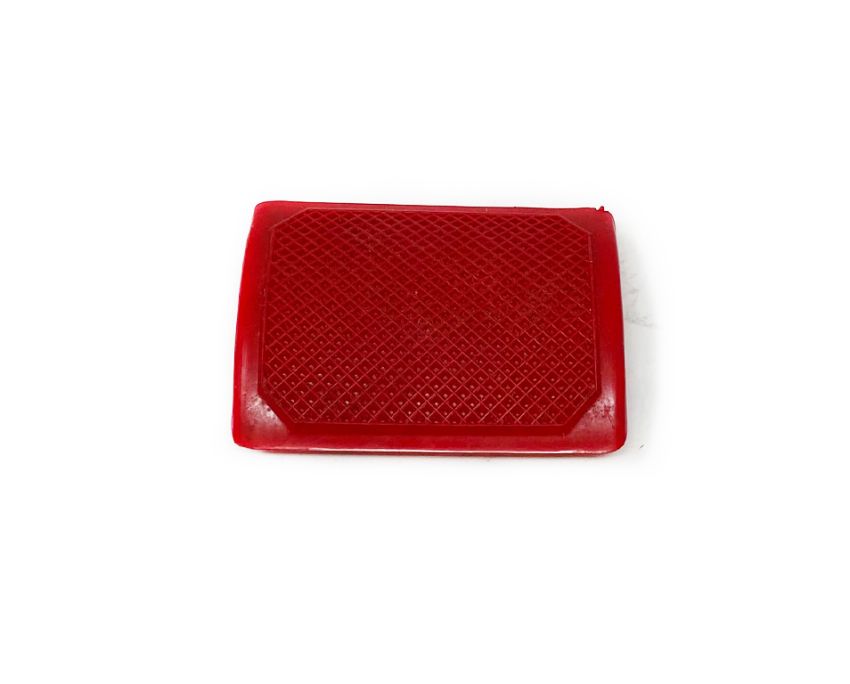 Protezione pedale freno ROSSA Lambretta LI + TV +  SX + Special + DL + J