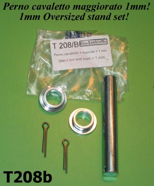 1mm oversized stand pin & bushes set for Lambretta D + LD