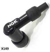 NGK high quality resistor-type plastic spark plug cap (red or black colours)