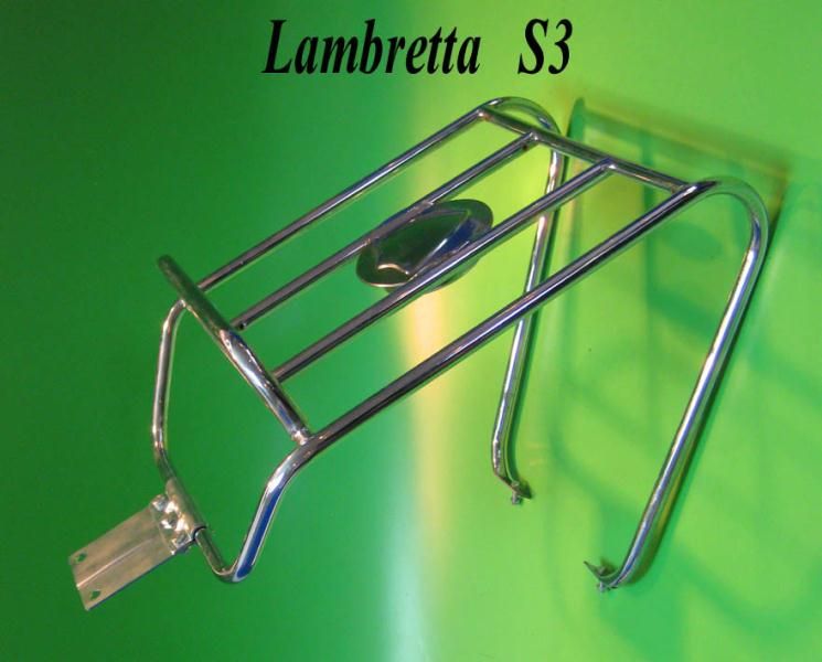Portapacchi / portaruota di scorta posteriore orizzontale Lambretta LI S3 + TV3 + SX + DL + Serveta