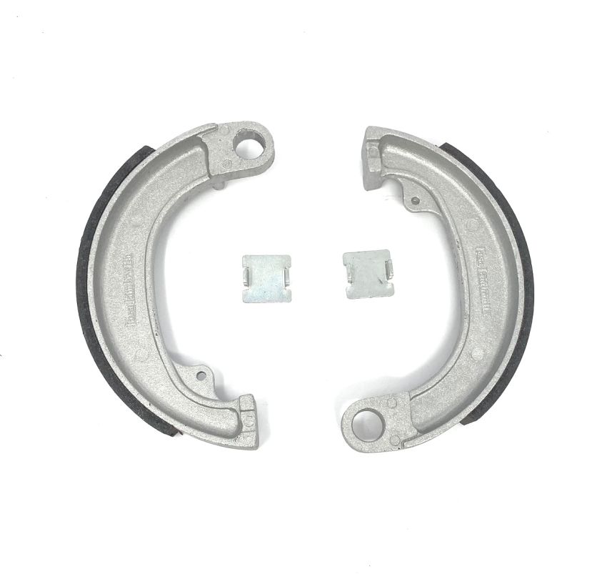 Pair of rear brake shoes for Lambretta C + LC + D + LD + E + F