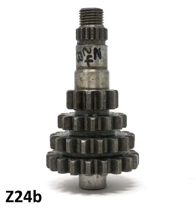 Albero primario cambio maggiorato (cluster) per Lambretta LI S3 125 + Special 150 (versione con 3a marcia grande del 1964)
