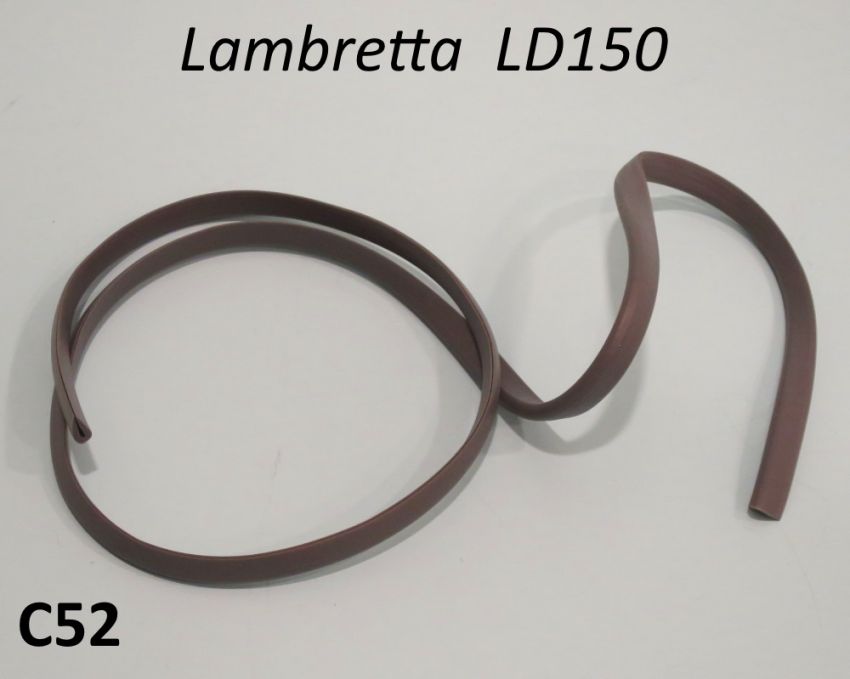 Guarnizione in gomma grigia per bauletto Lambretta LD150 (modelli dal 1954 al 1956)
