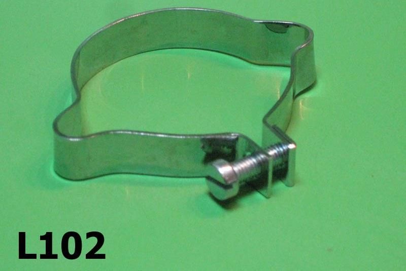 Steering column outer cables clamp Lambretta C + D