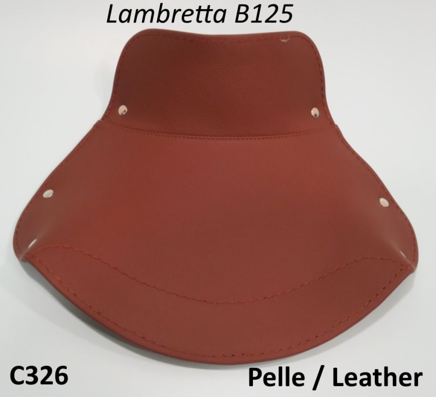 Copertina anteriore in vera pelle marrone Lambretta B
