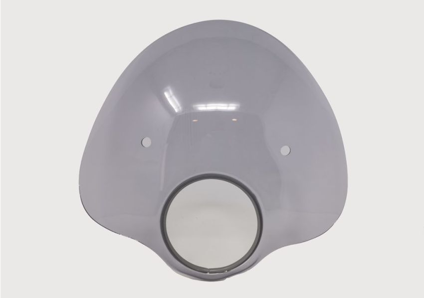 Smoke 'Bubble' flyscreen (complete with full bracket set) for Lambretta LI S3 models