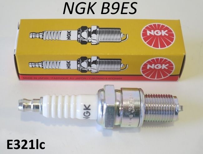 Candela NGK B9ES - Passo lungo Lambretta LI + TV + SX + Special + DL + Serveta + J + Lui