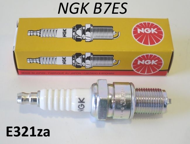 NGK B7ES (long reach) spark plug Lambretta LI + TV + SX + Special + DL + Serveta + J + Lui
