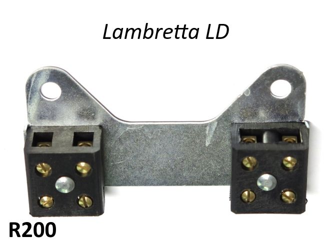 Morsettiera per fili elettrici dietro il fanale anteriore per Lambretta LC + LD
